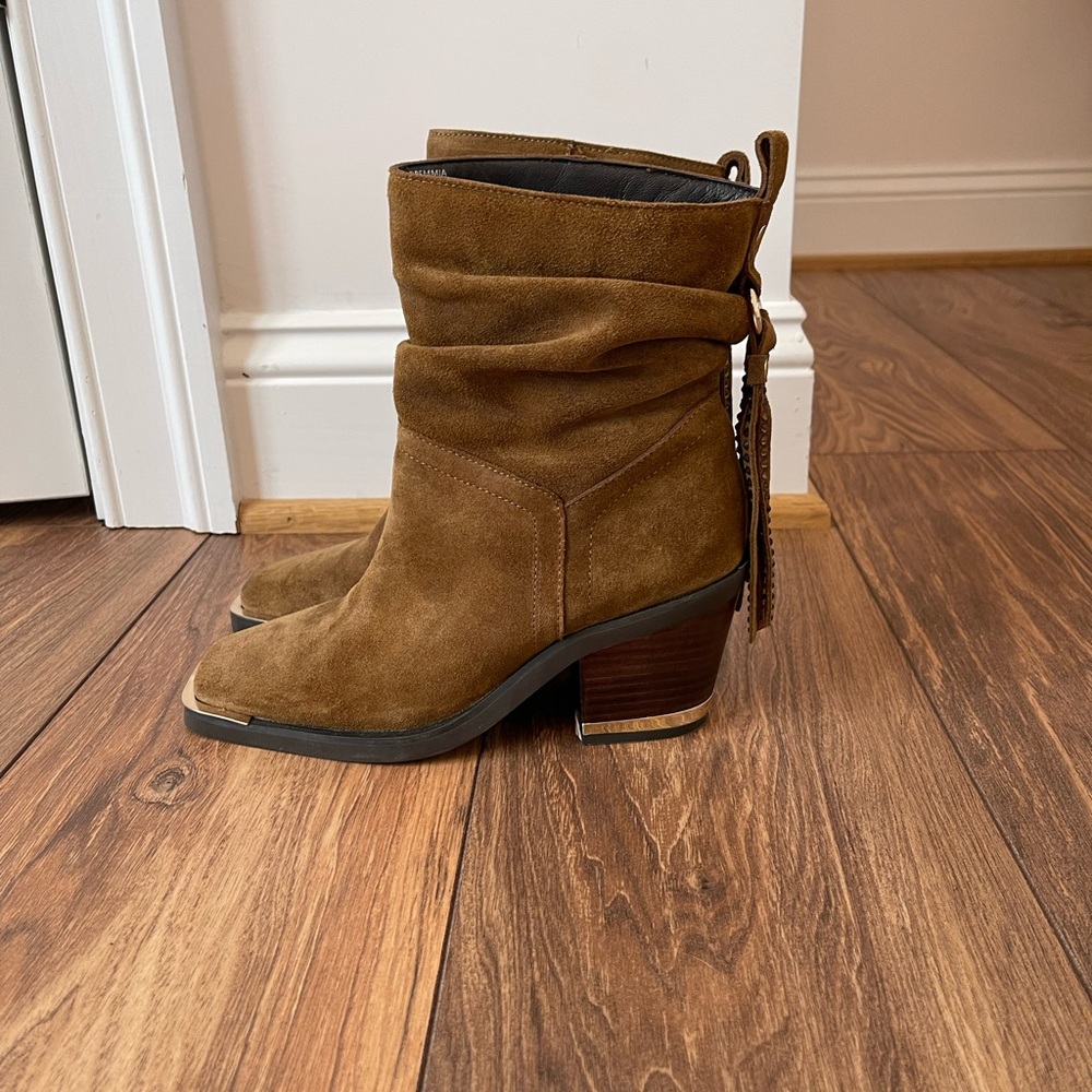 Vince Camuto Brown Suede Ankle Boots